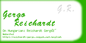 gergo reichardt business card